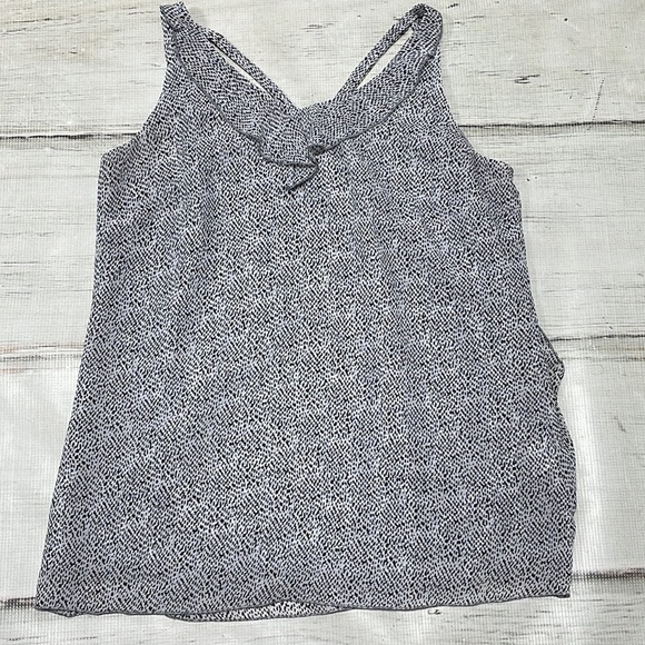 CAbi Tank Top Blouse Flutter 5359 White Black Small - Picture 12 of 12